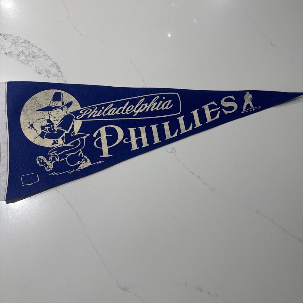 Philadelphia Phillies Fighting Phillies Vintage Baseball MLB Pennant 29”